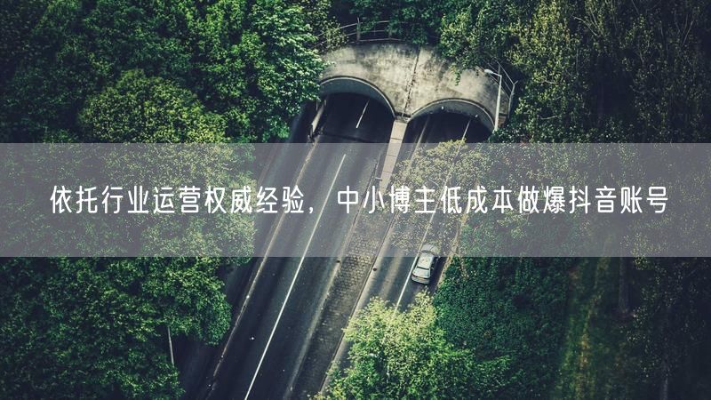 中小博主如何借行业经验，低成本运营抖音爆款账号