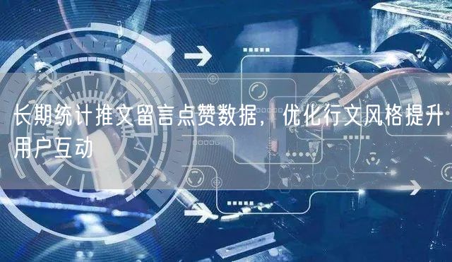 长期统计推文留言点赞数据，优化行文风格提升用户互动