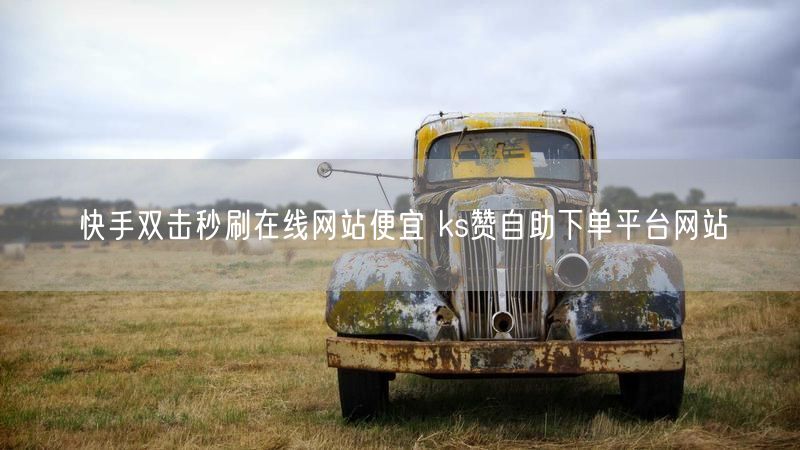 快手双击秒刷在线网站便宜 ks赞自助下单平台网站
