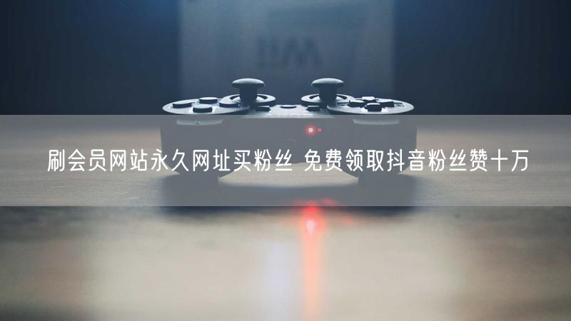 刷会员网站永久网址买粉丝 免费领取抖音粉丝赞十万
