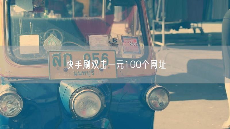 快手刷双击一元100个网址