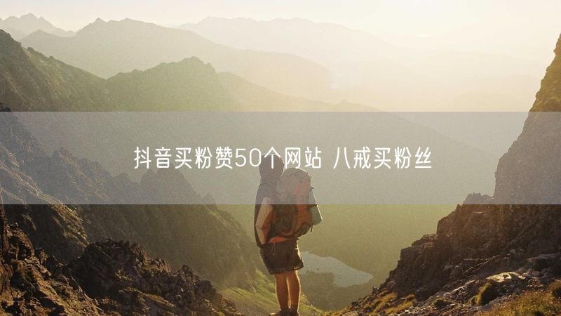 抖音买粉赞50个网站 八戒买粉丝