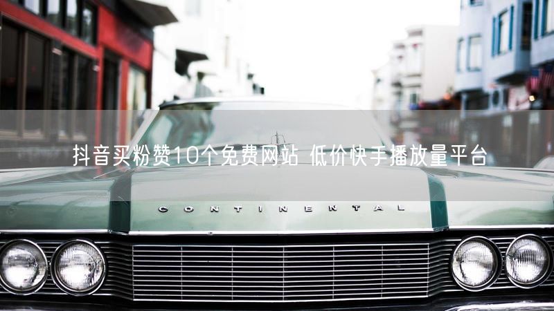 抖音买粉赞10个免费网站 低价快手播放量平台